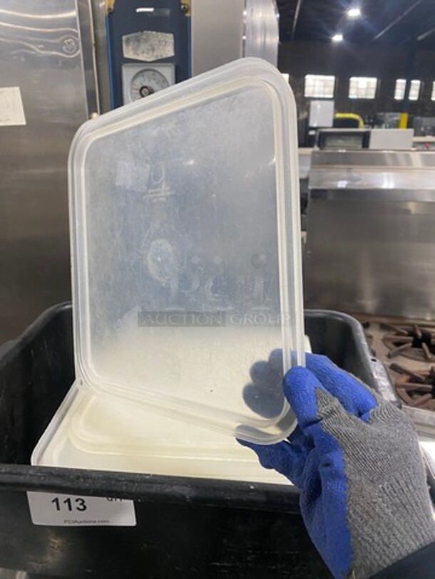 ALL ONE MONEY! Cambro Clear Poly Food Container Lids! - Image 3 of 6