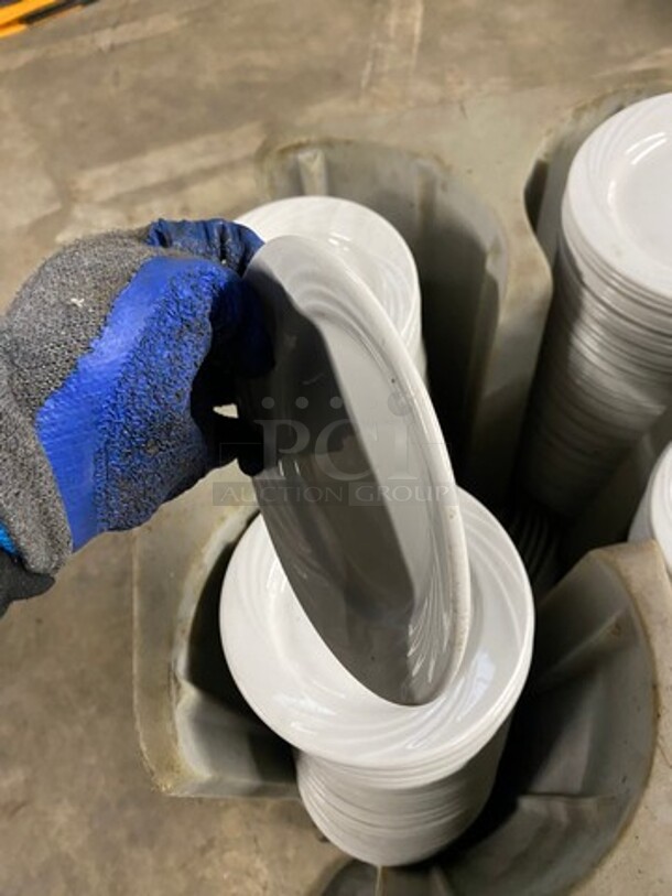 ALL ONE MONEY! DAD White Ceramic Plates! Includes Metro Dish Transport Cart! On Casters! - Image 7 of 7