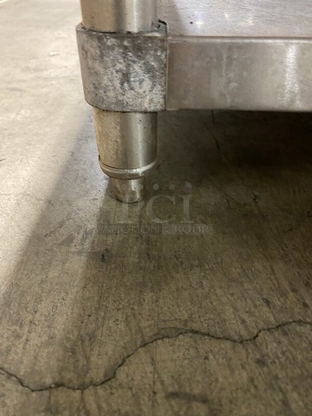 Solid Stainless Steel Equipment Stand! With Storage Space Underneath! On Legs! - Image 7 of 7