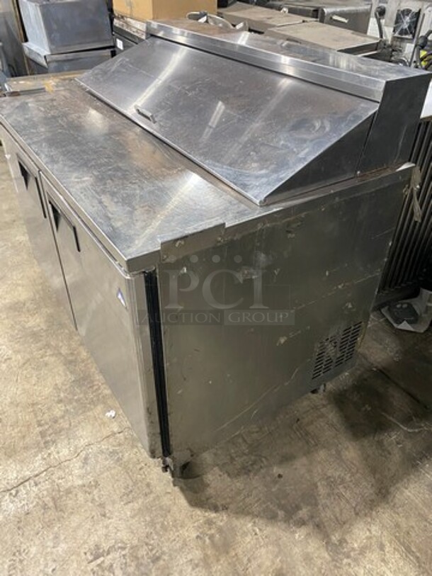 Everest Commercial Refrigerated Sandwich Prep Station! All Stainless Steel! On Casters! MODEL EPBNR2 SN:BPBNR216120066 115V 1PH - Image 2 of 9