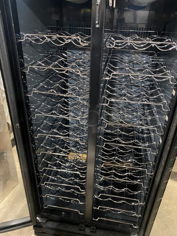 NICE! Franklin Industries LLC Commercial 2 Door Refrigerated Wine Cellar Merchandiser! With Individual Temperature Programing! With View Through Doors! Model FWC100 Serial 0412000575! 115V 1Phase! WORKING WHEN REMOVED! - Image 5 of 9