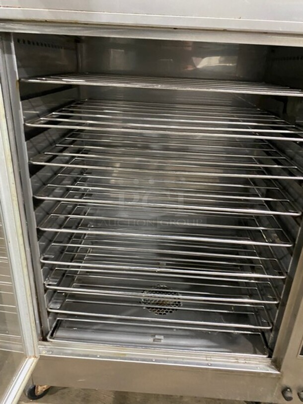 AWESOME! Nuvu Commercial Double Deck Baking Oven/Proofer Combo! With View Through Doors! All Stainless Steel! Model OP2FM Serial 00215468120200010001! 208V 3Phase! On Casters! WORKING WHEN REMOVED! - Image 7 of 11