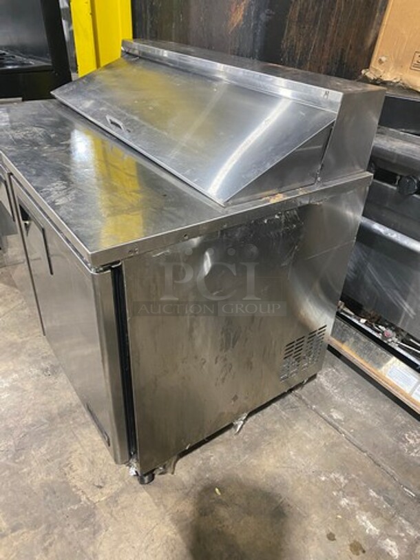 Everest Commercial Refrigerated Sandwich Prep Station! All Stainless Steel! On Casters! MODEL EPBNR2 SN:BPBNR216040050 115V 1PH - Image 2 of 9