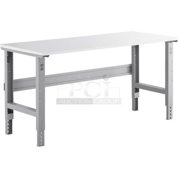 BRAND NEW SCRATCH & DENT! Lavex 257WBT3072L 30" x 72" Replacement Laminate Square Edge Heavy-Duty Workbench Top. Packaging is damaged. Units may be missing parts. 3x Your Bid - Image 1 of 4