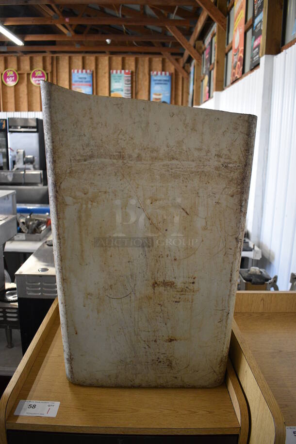Wood Pattern Trash Can Shell w/ Door, Trash Deposit Flap and Trash Can. 23x23x42.5 - Image 5 of 6