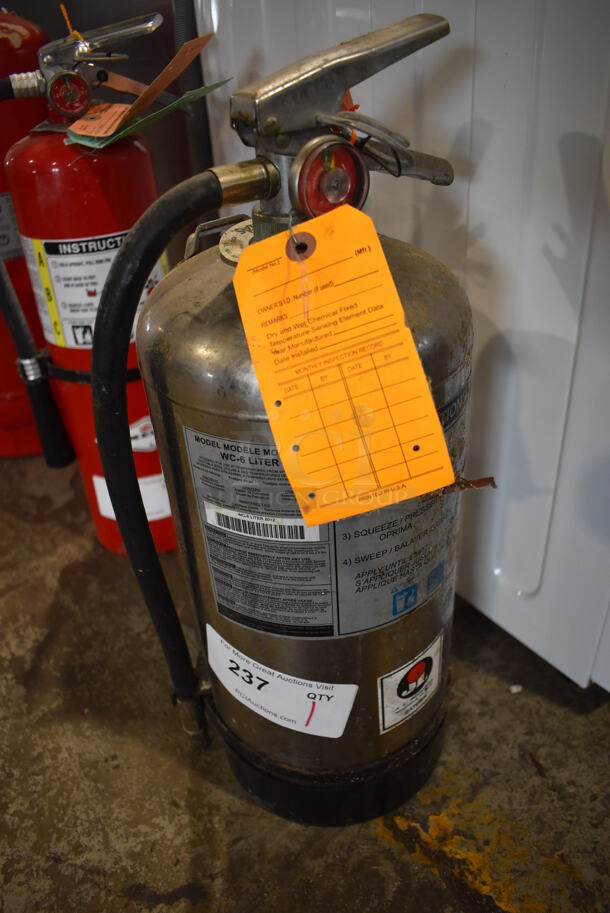 WC-6 Wet Chemical Fire Extinguisher. 5.5x5.5x20. Buyer Must Pick Up - We Will Not Ship This Item. - Image 3 of 6