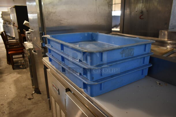 3 Blue Poly Ingredient Bins. 3 Times Your Bid! - Image 3 of 3