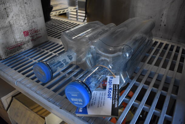 ALL ONE MONEY! Lot of 4 San Jamar Rapid Cool Bottles. Includes 4.5x4.5x21, 4.5x4.5x14 - Image 5 of 5