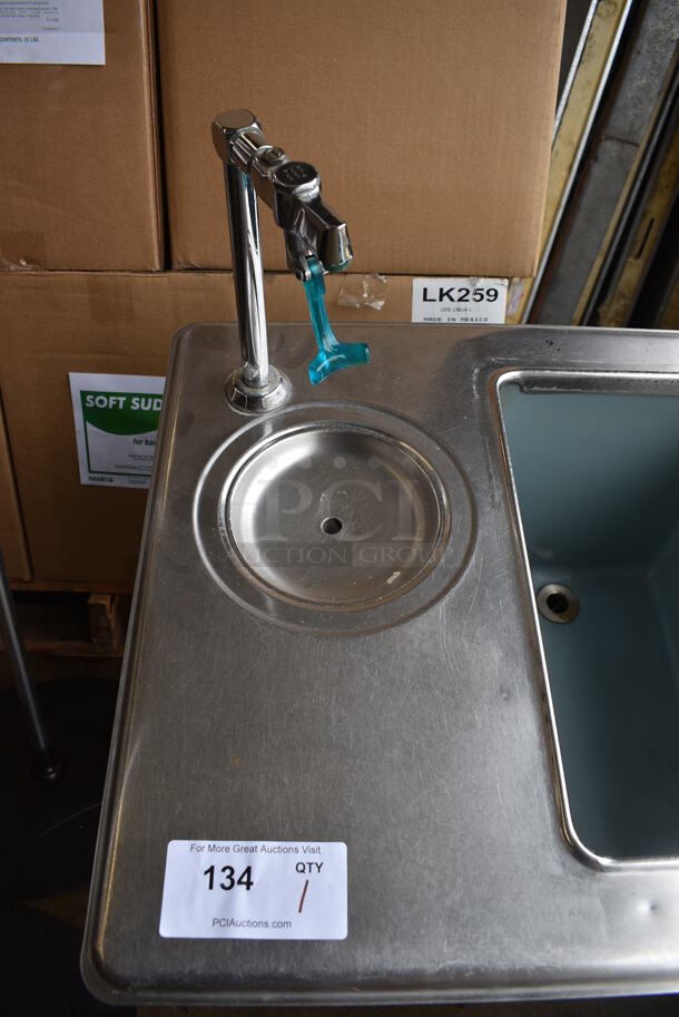 Stainless Steel Commercial Drop In Ice Bin and Water Dispenser. 24x22x32 - Image 3 of 5
