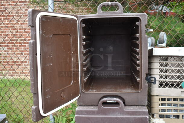 3 Brown Poly Insulated Food Catering Carrying Cases Including Cambro and Carlisle. 3 Times Your Bid! - Image 2 of 3