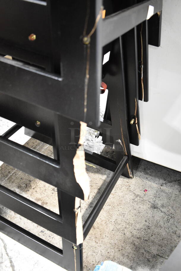 7 BRAND NEW SCRATCH AND DENT! Lancaster Table & Seating 164WHCASBK Standard Height Wooden High Chair with Black Finish - Assembled. See Pictures for Damgage. 7 Times Your Bid! - Image 6 of 8