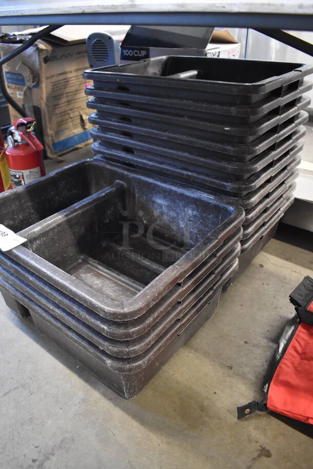 ALL ONE MONEY! Lot of 14 Poly Bus Bins. 17x21x7 - Image 2 of 5