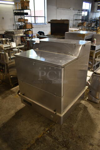 Continental MC3-SS-S Stainless Steel Commercial Cooler on Commercial Casters. 115 Volts, 1 Phase. Tested and Powers On But Does Not Get Cold