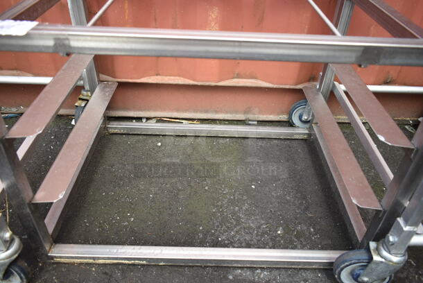 Metal Commercial Pan Transport Rack on Commercial Casters.  - Image 2 of 2