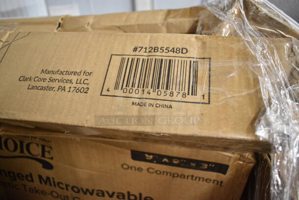 PALLET LOT of 32 BRAND NEW Boxes Including 712B5548D Steelton Stainless Steel Double Tier Speed Rail - 48", Kimberly-Clark Professional 55760 Gray C-Fold / Multifold Countertop Paper Towel Dispenser, Choice Shoe Covers, 24515112CBKBL Baker's Lane 15" x 11 1/2" x 2 1/4" Kraft Auto-Popup Donut / Bakery Box - 100/Bundle, 966TALLFLDN Choice Kraft Natural Tall-Fold 6" x 13" Dispenser Napkin - 8000/Case, Libbey 840-520R-8 Porcelana Rolled Edge Coupe Platter 8" x 6 1/4" Bright White Oval Porcelain - 36/Case, 407ALSC12 Choice 12 oz. One-Piece Aluminum Scoop, 395TO961 EcoChoice 9" x 6" x 3" Compostable Sugarcane / Bagasse 1 Compartment Take-Out Container - 200/Case, 129MCR24B Choice 24 oz. Black Round Microwavable Heavy Weight Container with Lid 7 1/4" - 150/Case, AD12 Genpak 12 oz. Clear Hinged Deli Container - 200/Case, 999IC16B Choice 16 oz. Blue Paper Frozen Yogurt / Food Cup - 50/Pack. 32 Times Your Bid!  - Image 2 of 12