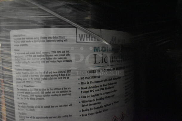 ALL ONE MONEY! PALLET LOT OF 24 Barrels of Moisture Cure Liquid Rubber. BUYER MUST REMOVE. - Image 4 of 4