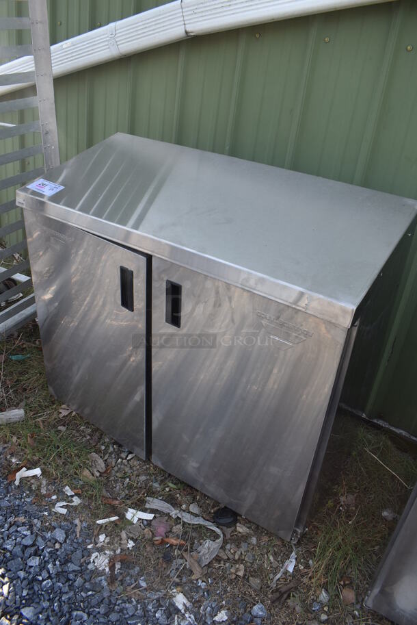 BRAND NEW SCRATCH AND DENT! Advance Tabco Stainless Steel Commercial 2 Door Cabinet. 36x16x32 - Image 2 of 5