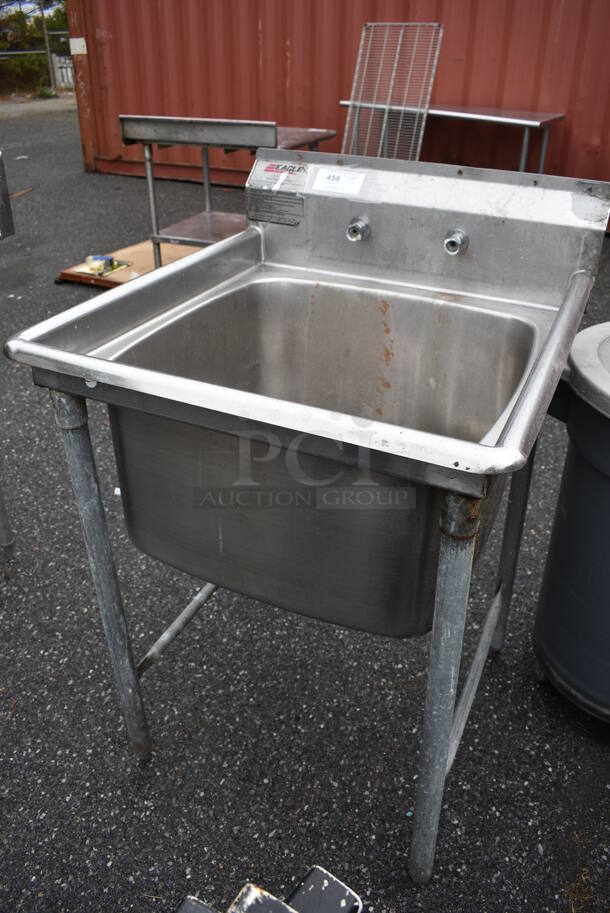 Eagle Stainless Steel Commercial Single Bay Sink. 29x31x45. Bay 24x24x13 - Image 3 of 7