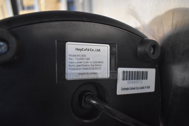 Cecilware HC-600 Metal Commercial Countertop Espresso Bean Grinder. 110 Volts, 1 Phase. 8.5x14.5x22. Tested and Working! - Image 6 of 6