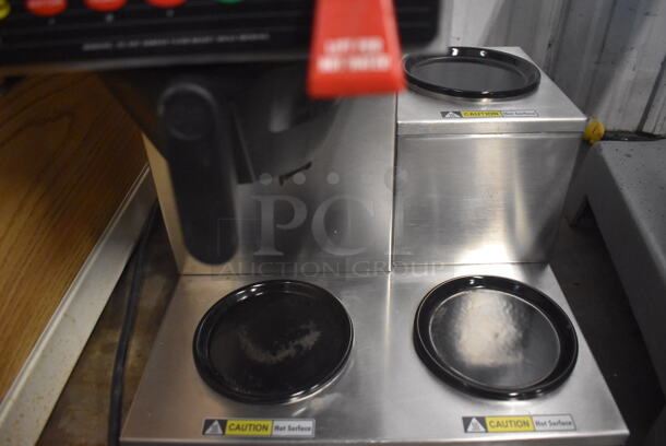 Curtis FBALP3GTR63A000-R Stainless Steel Commercial Countertop 3 Burner Coffee Machine w. Hot Water Dispenser and Poly Brew Basket. 120/220 Volts, 1 Phase. 18x16x18 - Image 4 of 5