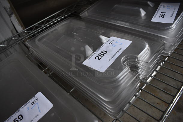 ALL ONE MONEY! Lot of 5 Poly 1/3 Size Drop In Bin Lids! - Image 2 of 2