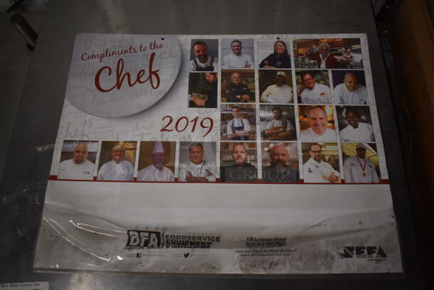 ALL ONE MONEY! Tier Lot of Various Items Including Poly Bins and Chef Calendars - Image 4 of 4