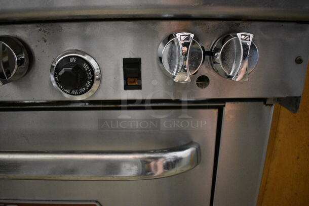 Southbend Model 4361A Stainless Steel Commercial Natural Gas Powered 6 Burner Range w/ Oven on Commercial Casters. 36.5x34x40 - Image 6 of 7