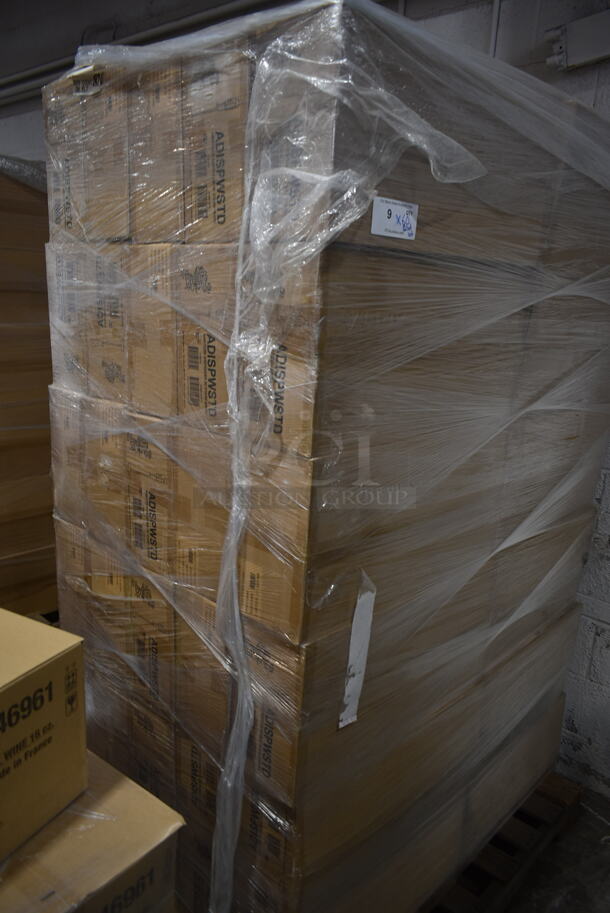 PALLET LOT of 60 BRAND NEW IN BOX! Service Ideas ADISPWSTD 27 oz Gel Soap and Hand Sanitizer Dispenser w/ Floor Stand - 53"H, White. 60 Times Your Bid! - Image 2 of 7
