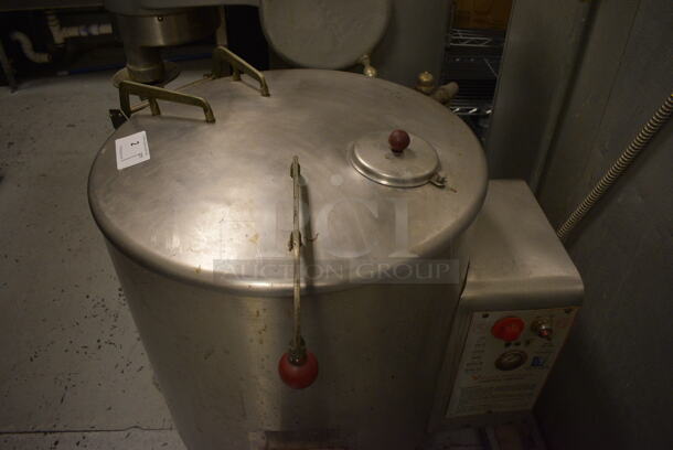 Vulcan FL30 Stainless Steel Commercial Floor Style 30 Gallon Steam Kettle. 230 Volts, 3 Phase. 32x30x38. BUYER MUST REMOVE. Item Was in Working Condition on Last Day of Business. (kitchen) - Image 9 of 11