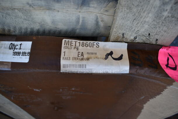 BRAND NEW IN BOX! Metro 1860FS 18" x 60" Flat Stainless Steel Solid Shelf - Image 3 of 5