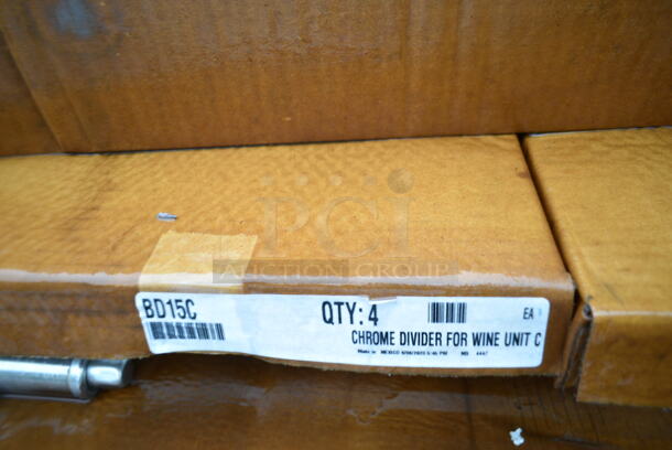 5 BRAND NEW SCRATCH AND DENT! Box of 4 Metro BD15C Wine Storage Bin Divider. 5 Times Your Bid!  - Image 5 of 7