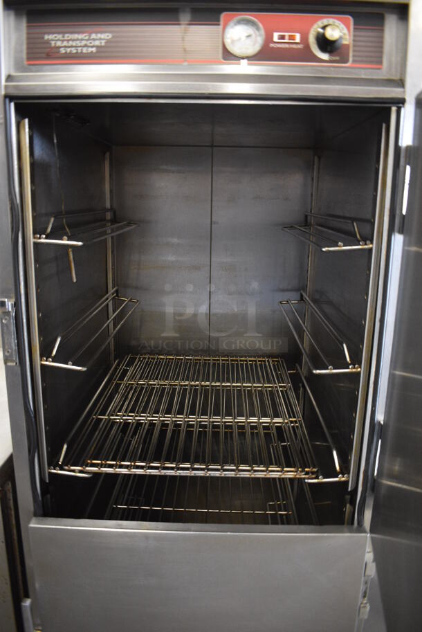 Wittco Stainless Steel Commercial 2 Half Size Door Reach In Warming Cabinet on Commercial Casters. 25x30x66. Tested and Working! - Image 5 of 6