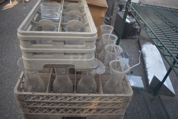 ALL ONE MONEY! Lot of Dish Caddies, Carafe Decanters And Drinking Glasses. - Image 3 of 4