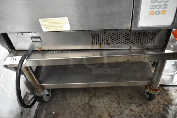 Stainless Steel Commercial Equipment Stand w/ Under Shelf on Commercial Casters. 