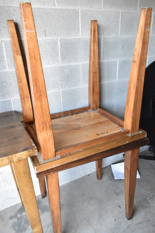 6 Various Wooden Tables. Includes 53x24x36, 42x24x33, 30x24x30. 6 Times Your Bid!  - Image 5 of 5