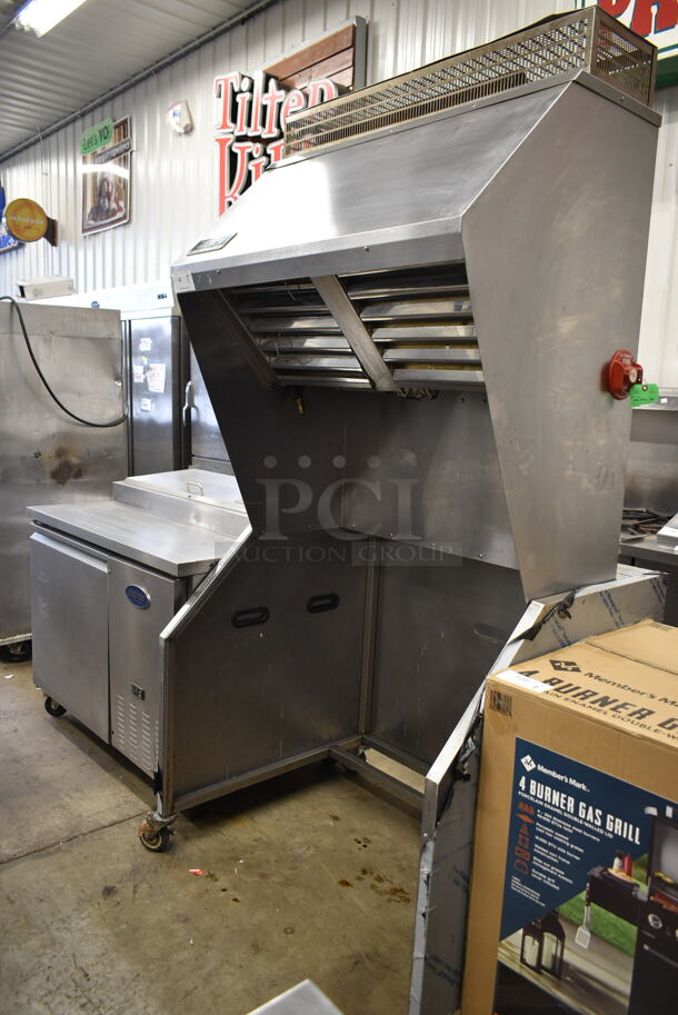 Naks VH-42 Stainless Steel Commercial Ventless Hood w/ Ansul Fire Suppression System. 230 Volts, 1 Phase. 