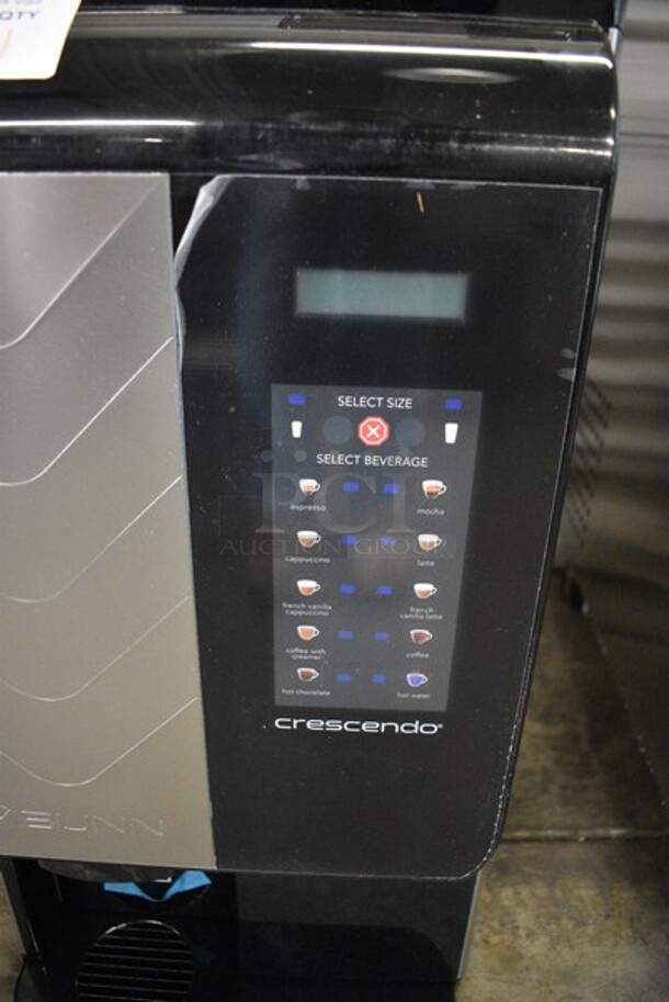 BRAND NEW SCRATCH AND DENT! 2021 Bunn Model CRESCENDO Metal Commercial Countertop Electric Powered Bean To Cup Coffee/Espresso Machine. 120 Volts, 1 Phase. 14x19x31.5. Tested and Working! - Image 4 of 9