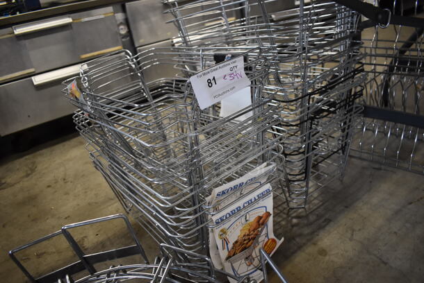 ALL ONE MONEY! Lot of 34 Metal Chafing Dish Frames. 12x23x8 - Image 2 of 3