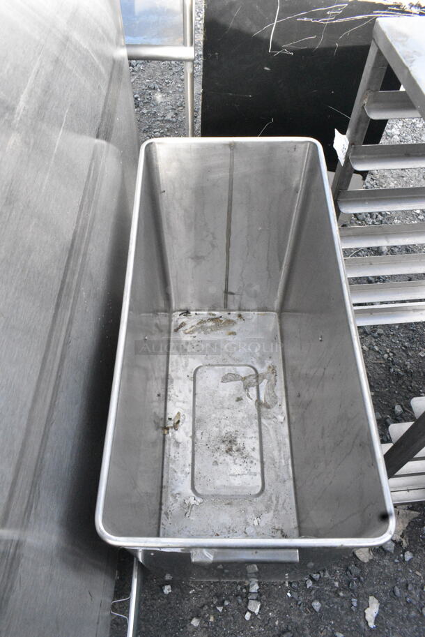 Stainless Steel Ingredient Bin on Commercial Casters.  - Image 4 of 7