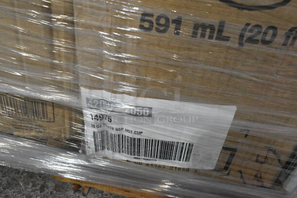 27 BRAND NEW Boxes Including 394365XL Noble Products Powder-Free Disposable Clear Vinyl Gloves for Foodservice - Extra Large - 1000/Case, 128HD8COMBO Choice Heavy Duty 8 oz. Microwavable Translucent Plastic Deli Container and Lid Combo Pack - 240/Case, 500TW12 Choice 12 oz. Translucent Thin Wall Plastic Cold Cup - 1000/Case, 5008W Choice 8 oz. Tall White Poly Paper Hot Cup - 1000/Case, 795PTOKFT4 Choice Kraft Microwavable Folded Paper #4 Take-Out Container 7 3/4" x 5 1/2" x 3 1/2" - 160/Case, 500TW12 Choice 12 oz. Translucent Thin Wall Plastic Cold Cup - 1000/Case, 127P150C Choice 1.5 oz. Clear Plastic Souffle Cup / Portion Cup - 2500/Case, 394385L Noble Products White Powder-Free Disposable Latex Gloves for Foodservice - Large - 1000/Case, 760VP130 Carnival King 130 oz. Popcorn Bucket - 150/Case, 500LFLAT Choice Clear Flat Lid with Straw Slot - 9, 12, 16, 20, and 24 oz. - 1000/Case. 27 Times Your Bid!  - Image 5 of 12