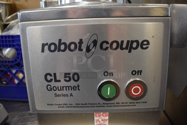 Robot Coupe CL 50 GOUR Series A Stainless Steel Commercial Countertop Food Processor. 120 Volts, 1 Phase. 14x13x24. Tested and Working! - Image 4 of 7