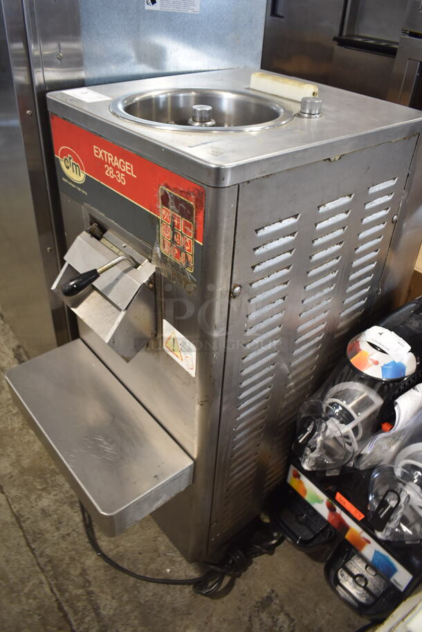 CRM EX28-35A Stainless Steel Commercial Floor Style Air Cooled Batch Freezer on commercial Casters. 220 Volts, 3 Phase. - Image 4 of 10