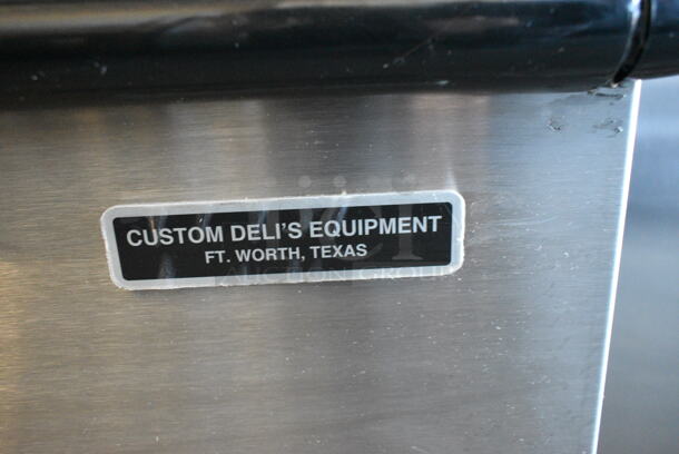 BRAND NEW SCRATCH AND DENT! Custom Deli's Inc DILW-6H Stainless Steel Commercial Floor Style 2 Tier Warming Display Case Merchandiser. 208 Volts, 3 Phase. - Image 6 of 7