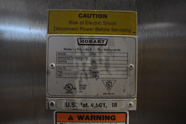 Hobart HR7 Stainless Steel Commercial Countertop 7 Spit Rotisserie Oven. Does Not Have Spits. 208 Volts, 1/3 Phase. 40x30x39 - Image 7 of 7