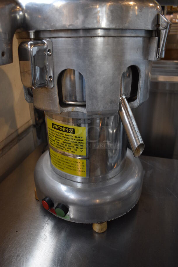 Omcan J110 Stainless Steel Commercial Countertop Electric Powered Juicer. 110 Volts, 1 Phase. 15x17x19. Tested and Working! - Image 4 of 6