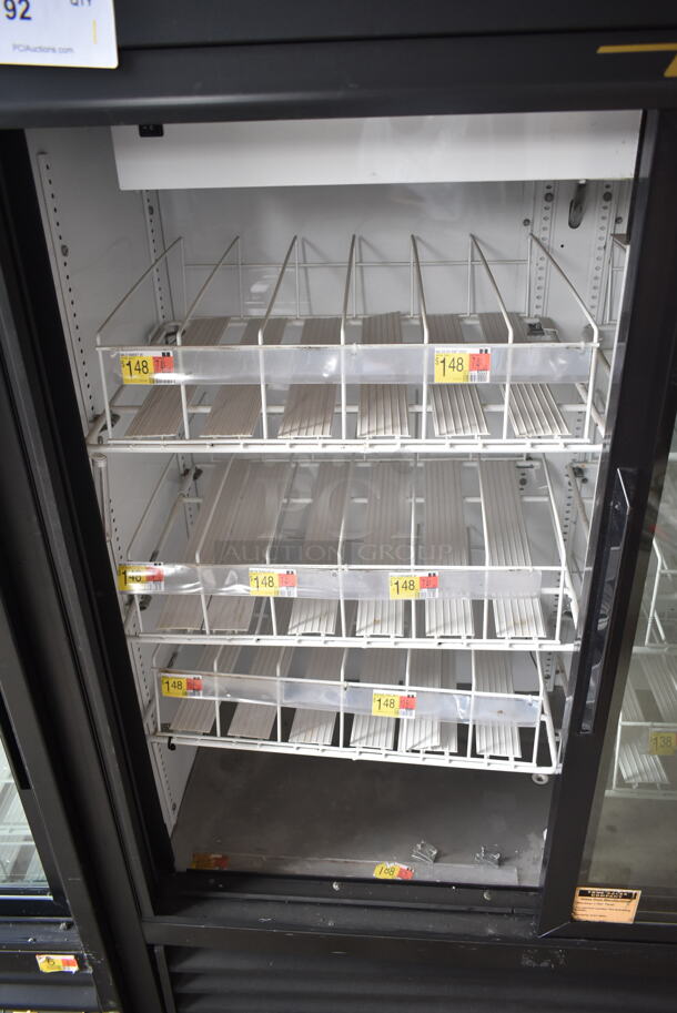 2015 True GDM-41SL-54-LD Metal Commercial 2 Door Reach In Cooler Merchandiser w/ Poly Coated Racks. 115 Volts, 1 Phase. Tested and Working! - Image 3 of 4