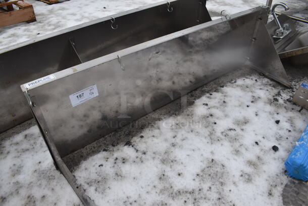 Stainless Steel Wall Mount Shelf w/ Brackets. 48x14x12 - Image 1 of 2