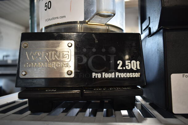 Waring Commercial Metal Countertop Food Processor w/ Bowl and S Blade. 120 Volts, 1 Phase. Tested and Working! - Image 3 of 7