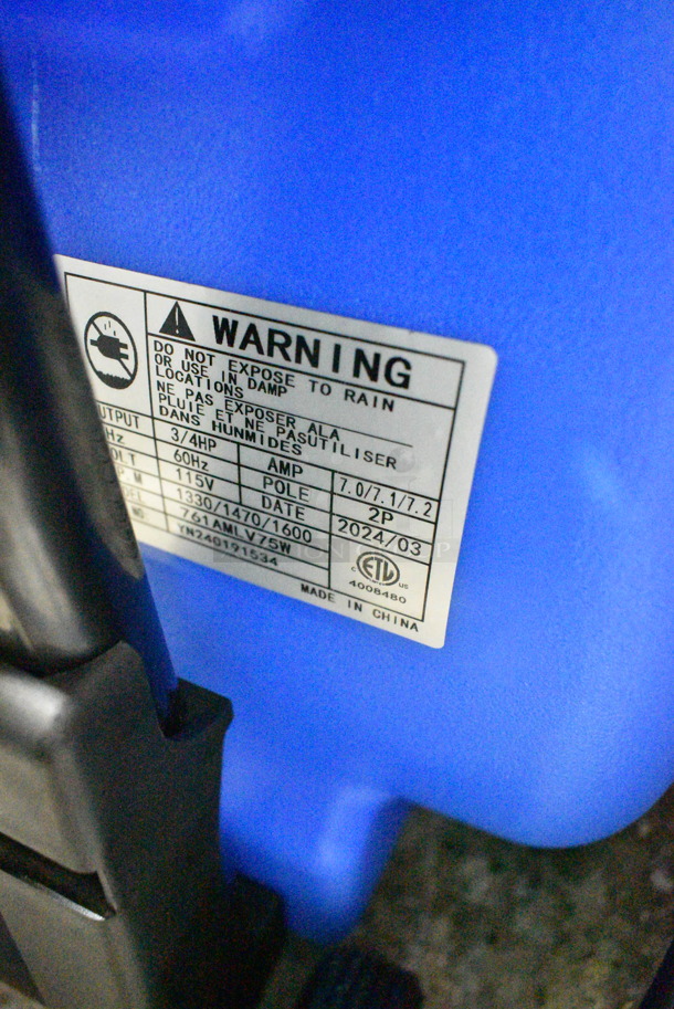 BRAND NEW SCRATCH AND DENT! 2024 Lavex 761AMLV33W 3-Speed Compact Air Mover with Telescoping Handle and Wheels. 115 Volts, 1 Phase.  Tested and Working! - Image 8 of 8
