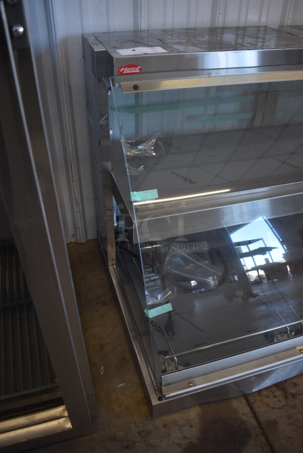 BRAND NEW SCRATCH AND DENT! Hatco GRCD-3PD Stainless Steel Commercial Countertop Heated Display Case Merchandiser. Missing Side Glass Panels. 120 Volts, 1 Phase. 45x26x28. Tested and Working! - Image 5 of 8